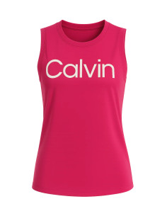 Calvin Klein Performance Fuchsia Pink Sleeveless Crop Top