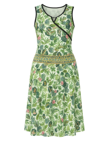 Heine Green Floral A-Line Dress