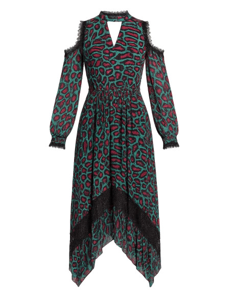 STAR by Julien Macdonald Cold Shoulder Lace Detail Dress