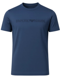 Emporio Armani Stamped Blue T-Shirt