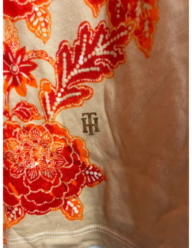 Tommy Hilfiger Beige Plus Size Floral Tee