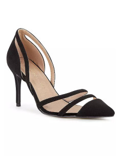 Kaleidoscope Black Perspex Court Shoes