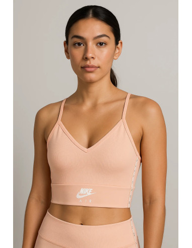 Nike Air Women's Ribbed Crop Bralette – Soft Pink