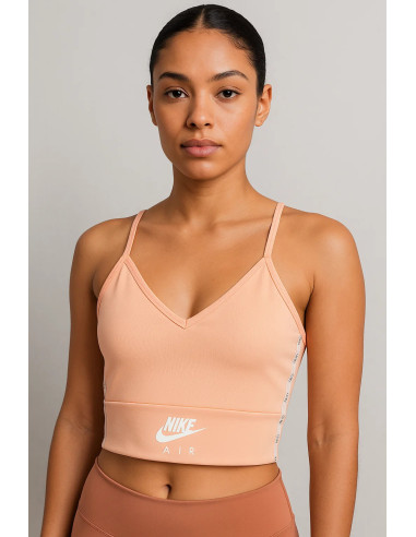 Nike Air Women's Ribbed Crop Bralette – Soft Pink