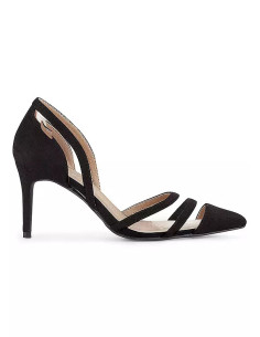 Kaleidoscope Black Perspex Court Shoes 2