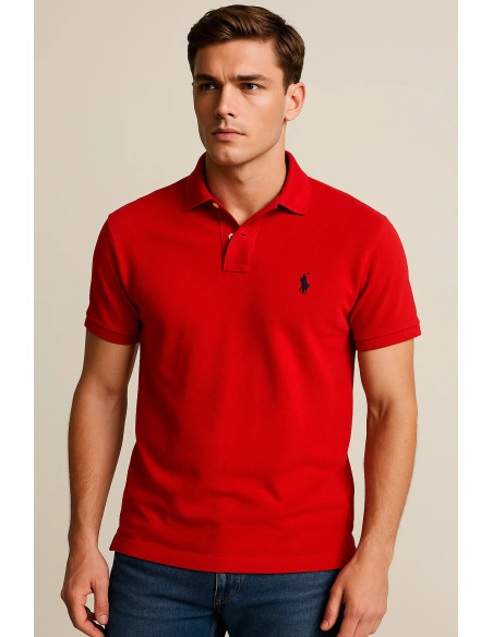 Polo Ralph Lauren Short Sleeve Red Polo Shirt