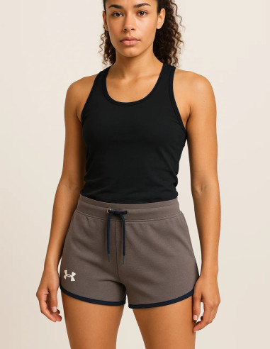 Under Armour Women’s Grey HeatGear Semi-Fitted Shorts – Lightweight Training