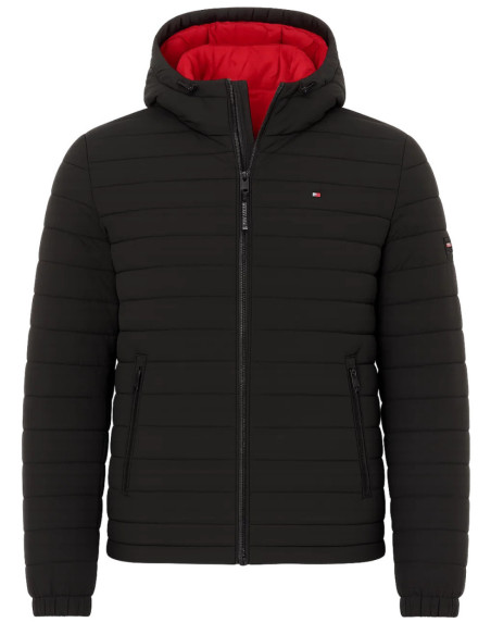 Tommy Hilfiger Men's Stretch Poly Hooded Packable Jacket