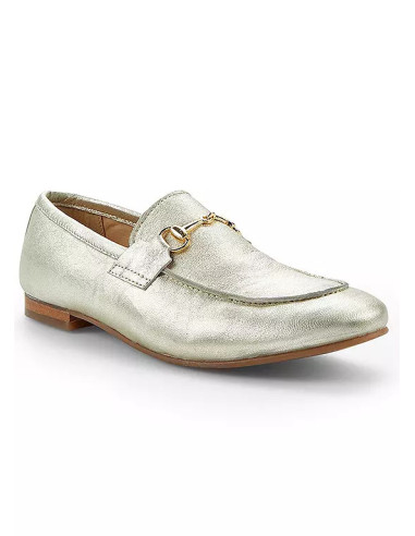 Kaleidoscope Leather Snaffle Trim Loafers