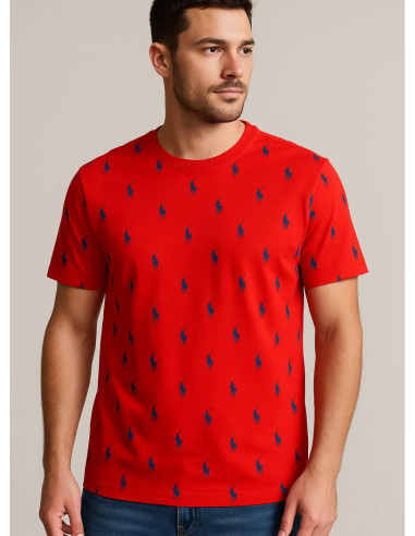 Polo Ralph Lauren Allover Pony Cotton Jersey Sleep Shirt