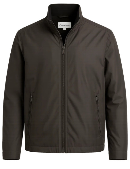 Calvin Klein Men’s Charcoal Full-Zip Jacket – Lightweight Windbreaker