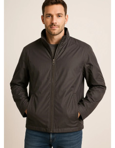 Calvin Klein Men’s Charcoal Full-Zip Jacket – Lightweight Windbreaker 2