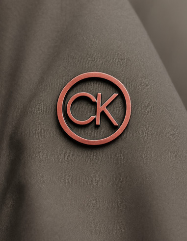 Calvin Klein Men’s Charcoal Full-Zip Jacket – Lightweight Windbreaker