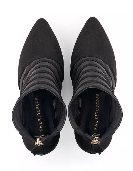 Kaleidoscope Black Mesh Shoes Boots