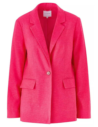 Kaleidoscope Bright Pink Smart Linen Blazer