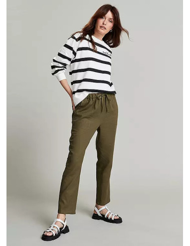 Freemans Black & White Stripe Sweatshirt