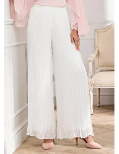 Together Ivory Pleat Palazzo Trousers 2