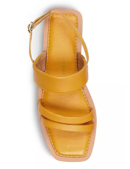 Kaleidoscope Daffodil Square Toe Slingback Sandals