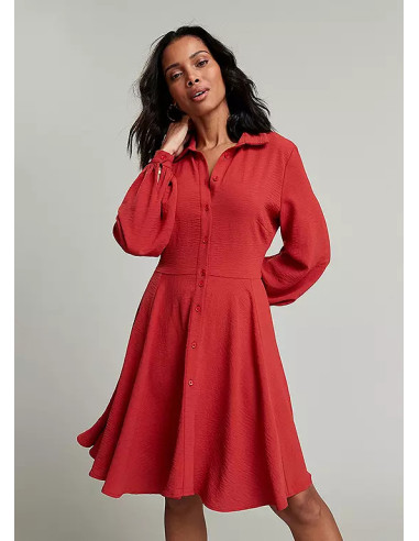 Freemans Terracotta Swing Shirt Dress