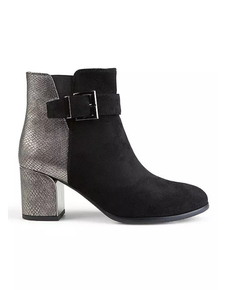 Lunar Exclusive Snakeskin Heeled Ankle Boots