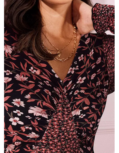 Together Mixed Print Maxi Dress