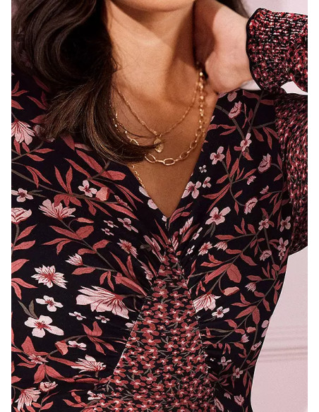 Together Mixed Print Maxi Dress