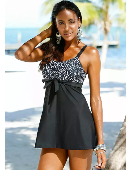 bonprix Black Shaper Plus Size Swimdress