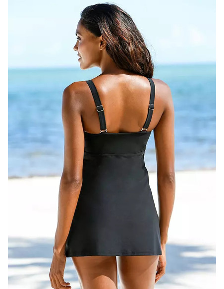 bonprix Black Shaper Plus Size Swimdress