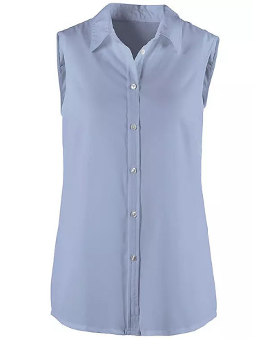 Creation L Sleeveless Shirt Collar Blouse