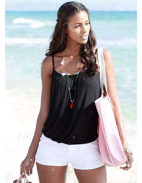 LASCANA Pack of 2 Pleated Spaghetti Tops