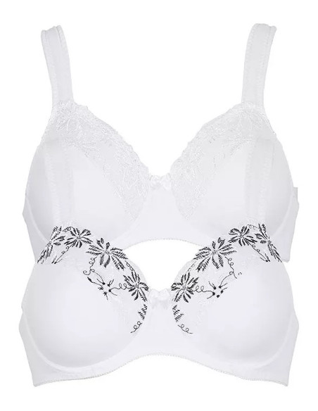 bonprix Pack of 2 Underwired Bras - Size 44B