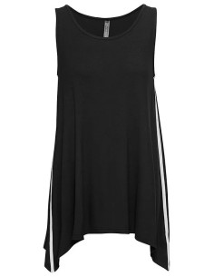 Rainbow Black Viscose Knit Blouse