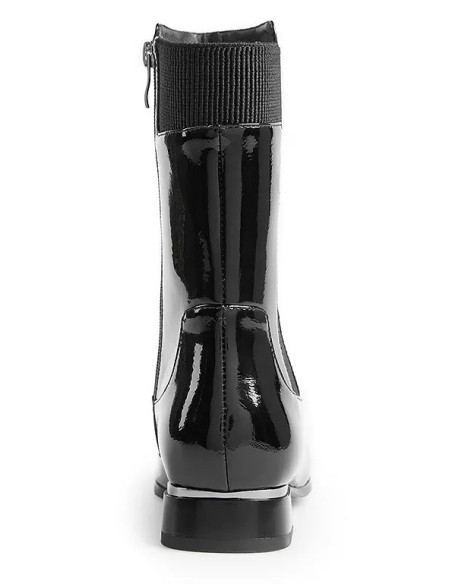 Lunar Exclusive Black Patent Mid Boots