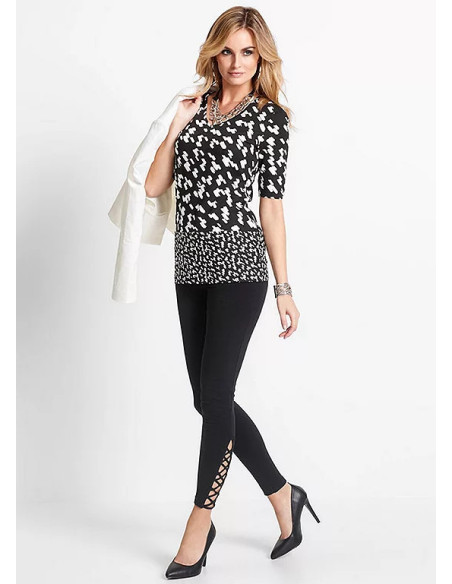 bonprix Lace-Up Hem Leggings