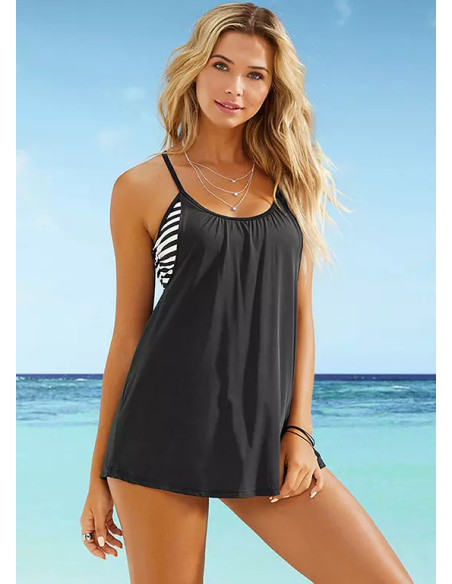 Rainbow Racer Back Tankini