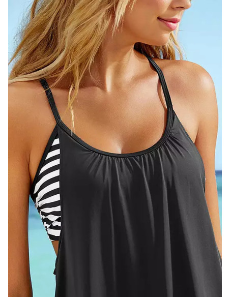 Rainbow Racer Back Tankini