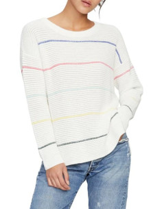 Kaleidoscope Ripped Striped Sweater 2