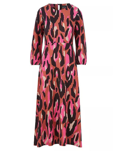 Freemans Pink Print Open Back Jersey Dress