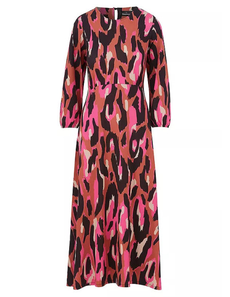 Freemans Pink Print Open Back Jersey Dress