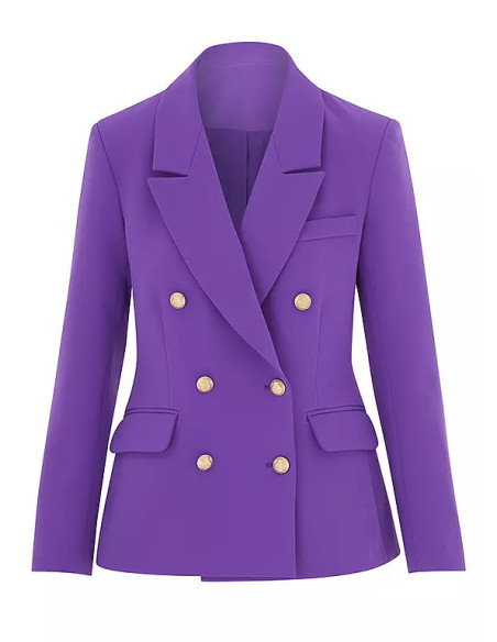 Freemans Purple Double Breasted Blazer