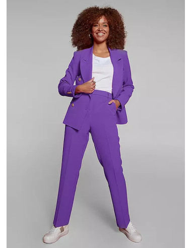 Freemans Purple Double Breasted Blazer