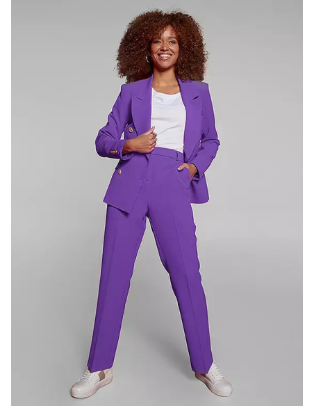 Freemans Purple Double Breasted Blazer