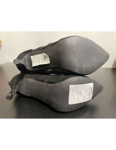 Kaleidoscope Black Mesh Shoes Boots