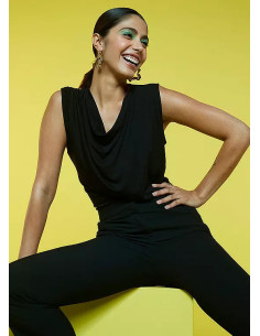 Freemans Black Sleeveless Cowl Top 2