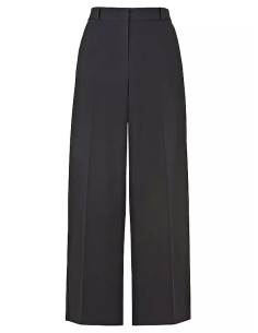 Kaleidoscope Black Tailored Wide Leg Crop Trousers