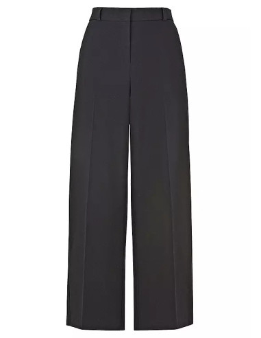 Kaleidoscope Black Tailored Wide Leg Crop Trousers