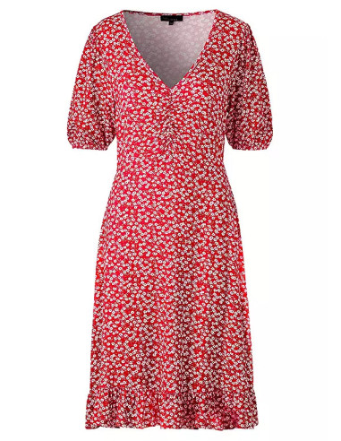 Love Mark Heyes Ditsy Print Jersey Tea Dress - Pink